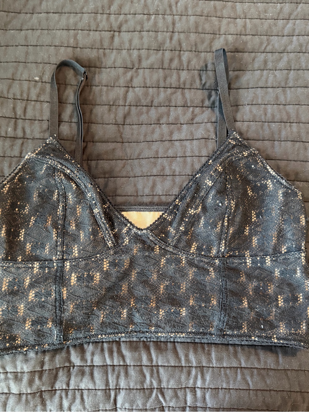 Black Lace Bralette - Lightweight Comfort